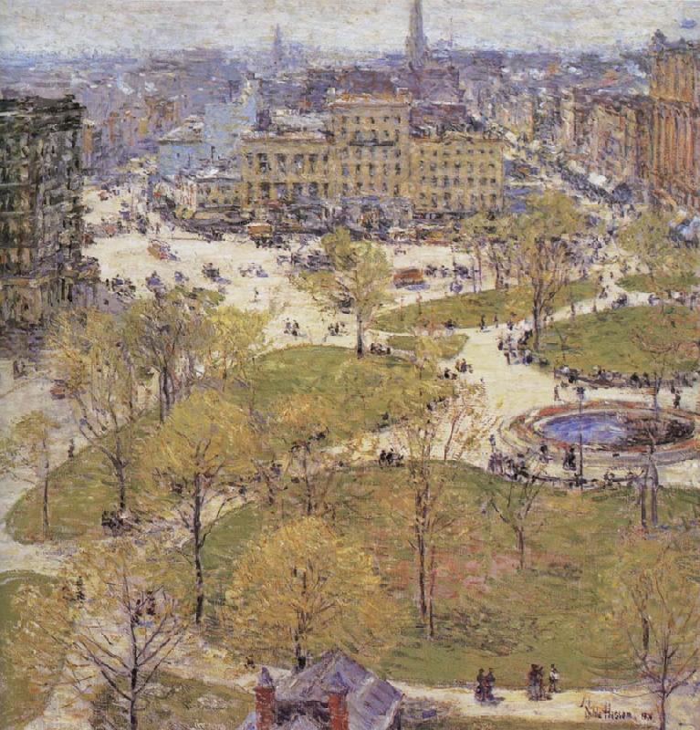 Childe Hassam Union Square in Spring China oil painting art